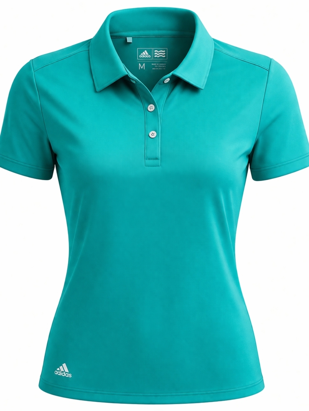 adidas Teal Green Women's Short Sleeve Polo